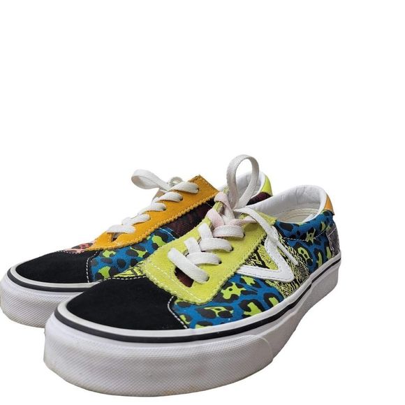 Vans Patchwork Sport Multi-Color Lace-Up Skate Shoes US Men's 6.5/Women's 8 - Picture 9 of 10